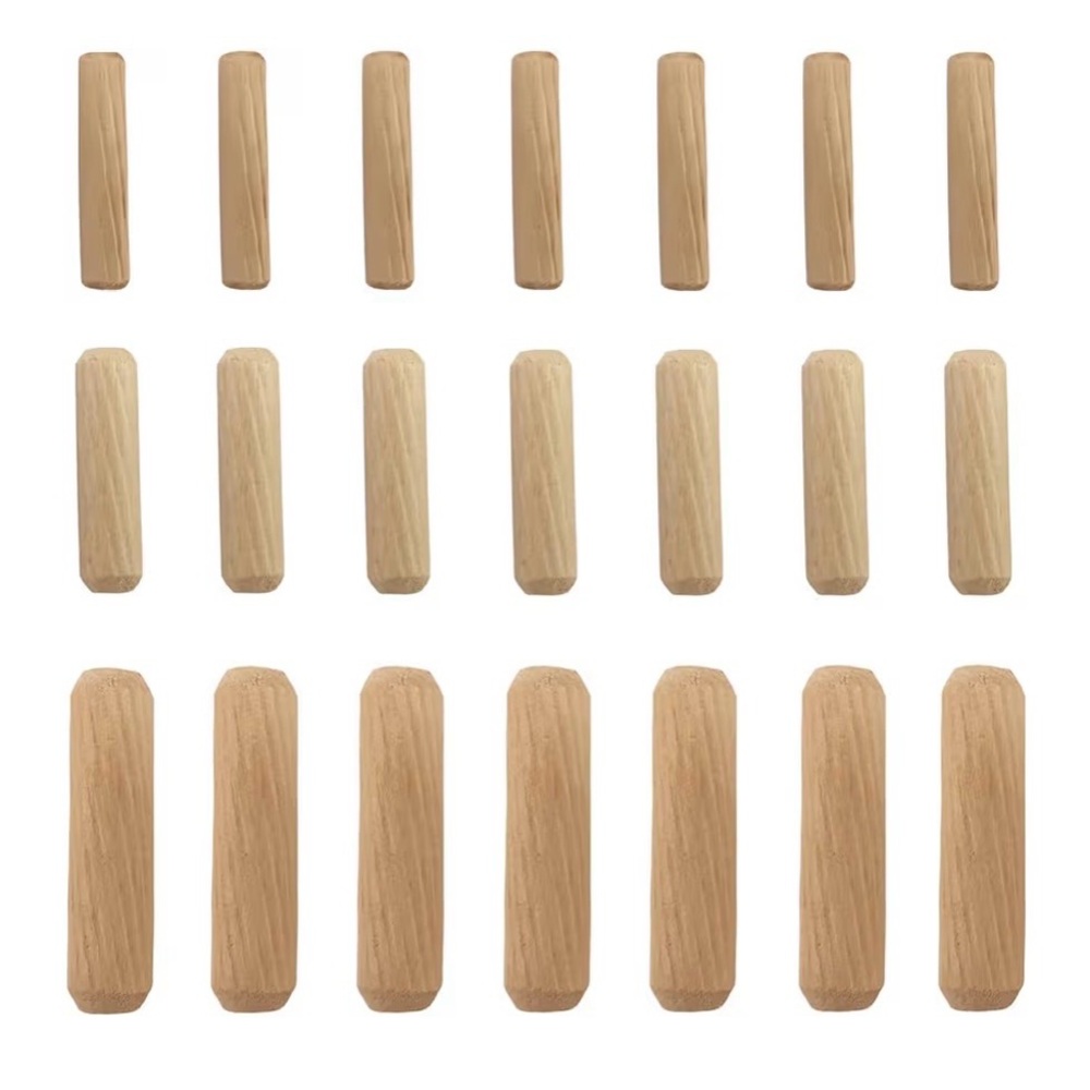 New Medsuo 30 pcs Assorted Wood Dowels, Sizes 1.2"x0.24", 1.2"x0.31", 1.6"x0.39"